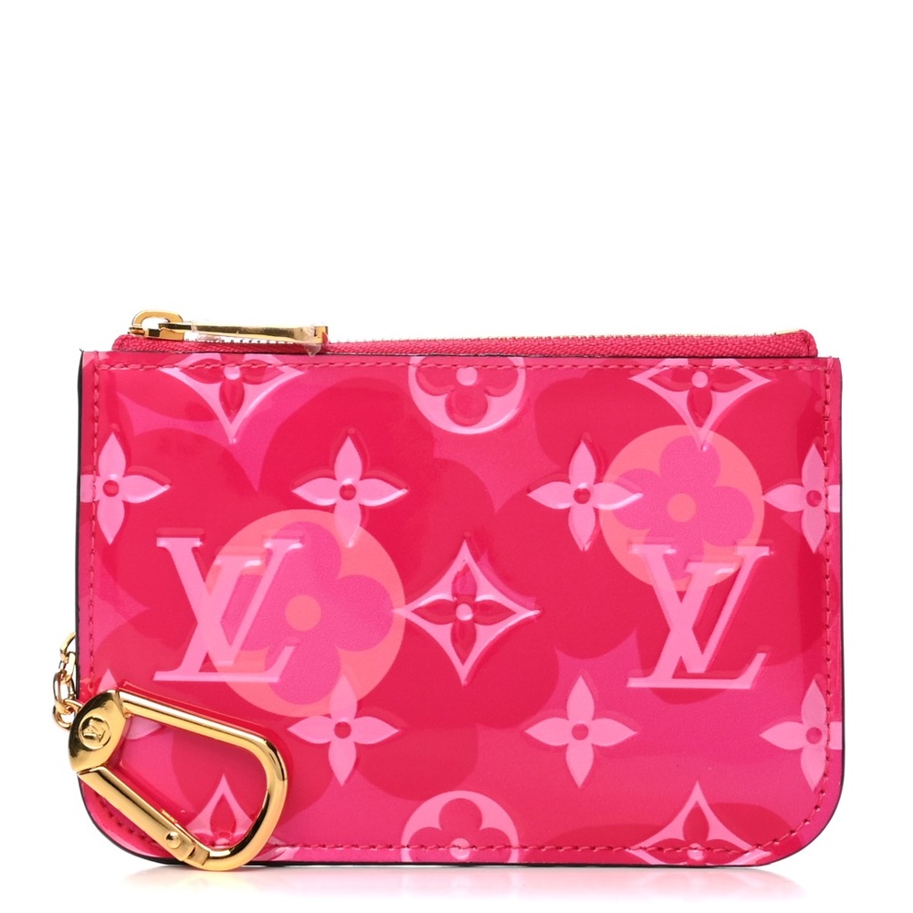 Louis Vuitton Pink Monogram Vernis Leather Key Pouch